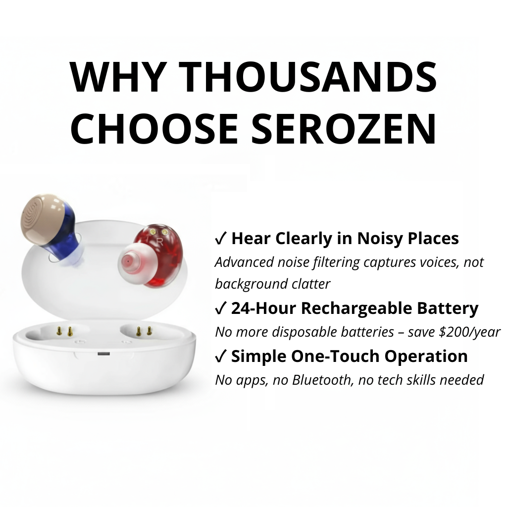 Serozen Rechargeable OTC Hearing Aids